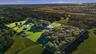 aerial of property lot lined