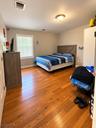 Tidy Blue-Bedded Bedroom