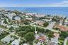 Ocean at the end of the street: the island setting from above