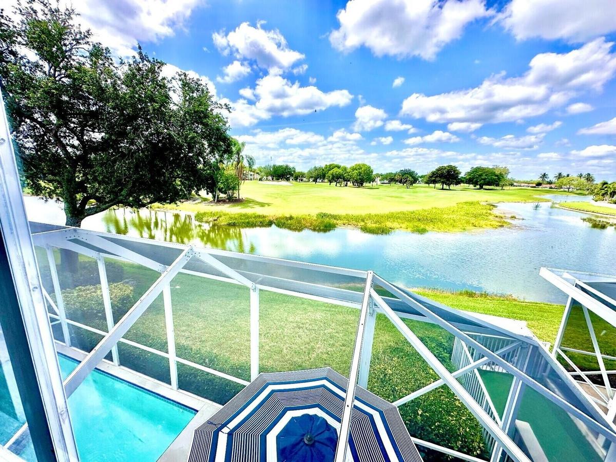 View from the pool area