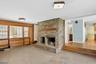 Wood burning fireplace