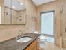 Updated bath in home for rent in Coconut Grove in Miami, FL. Enjoy large fenced yard, updated home in the North Grove. Natoma Manors has 24/7 police p