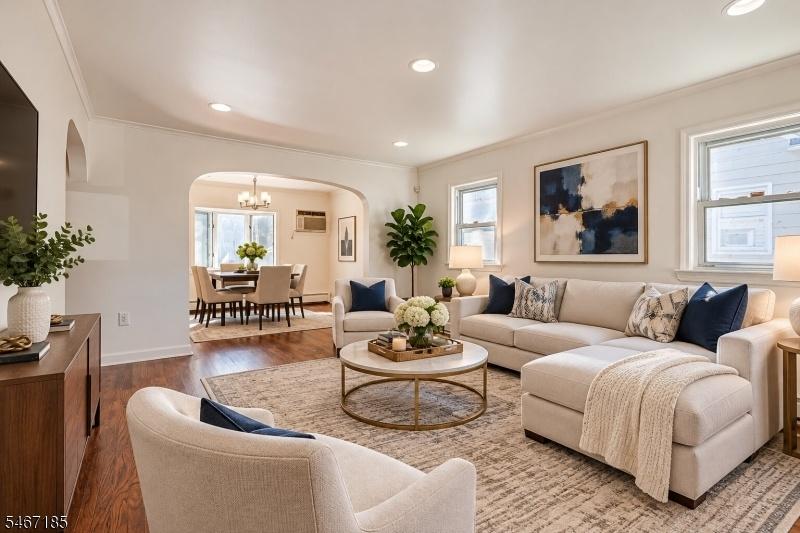 Virtually Staged Living Room