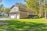 Garage and backyard