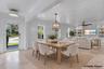 Virtually staged Living room & dining area