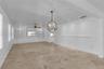 Virtually staged Living room & dining area