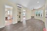 Living room with arched built-