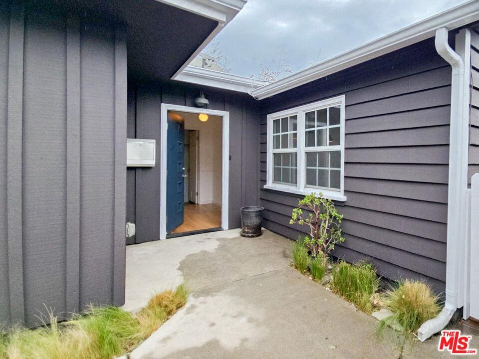House front door (open)