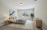 Bedroom virtually staged