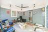 Covered deck with lites & fan