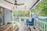 Relax on the covered deck