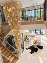 Staircase and Chandelier