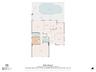Detailed layout of the main level, featuring expansive living and entertaining spaces, kitchen, bedroom, bathroom, three-car garage, and access to the