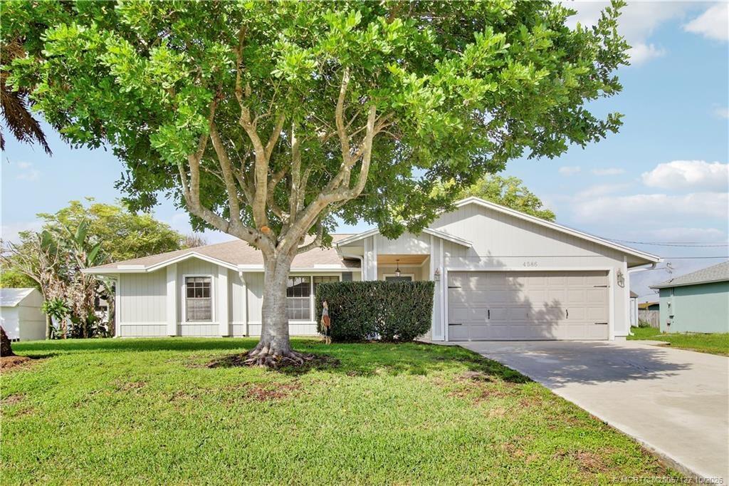 Two car garage and extra long driveway for overflow parking.