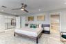 BEDROOM #1 (Upstairs) KING Size with Balcony overlooking waterway, En Suite bathroom w jacuzzi tub & seperate shower, Walk in closet, Smart TV