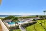Crystal clear ocean side pool