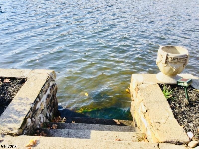 Steps into water