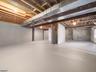 Unfinished basement walkout