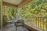 Private balcony wooded views