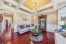 LR with Coffered Ceiling