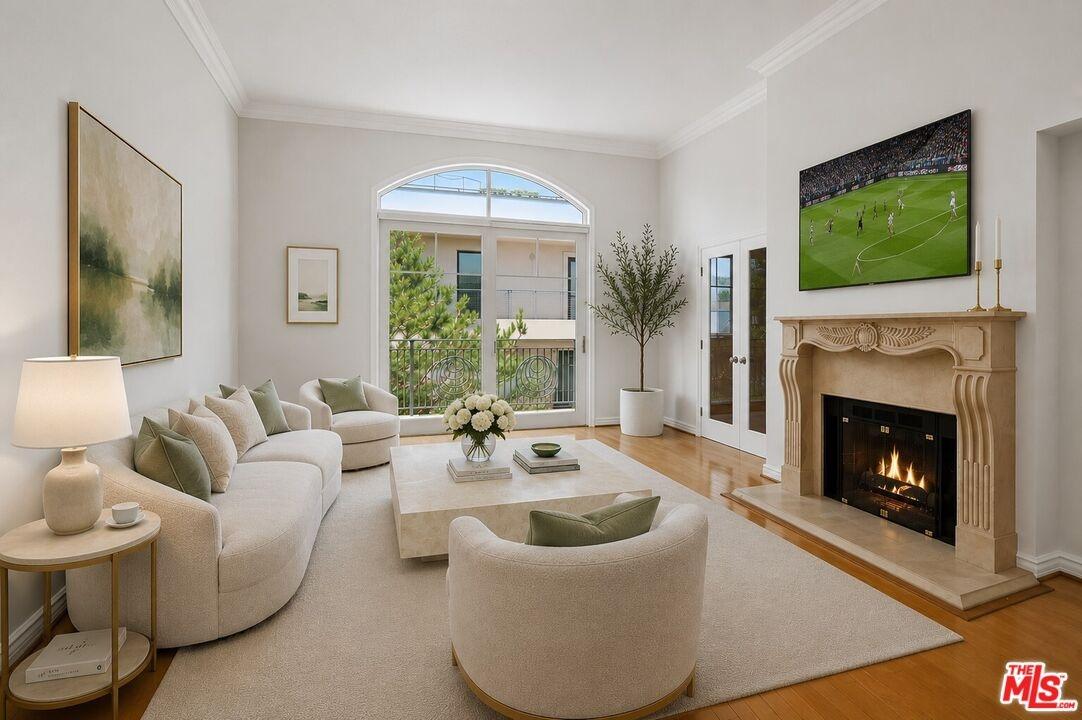 Living room with double height