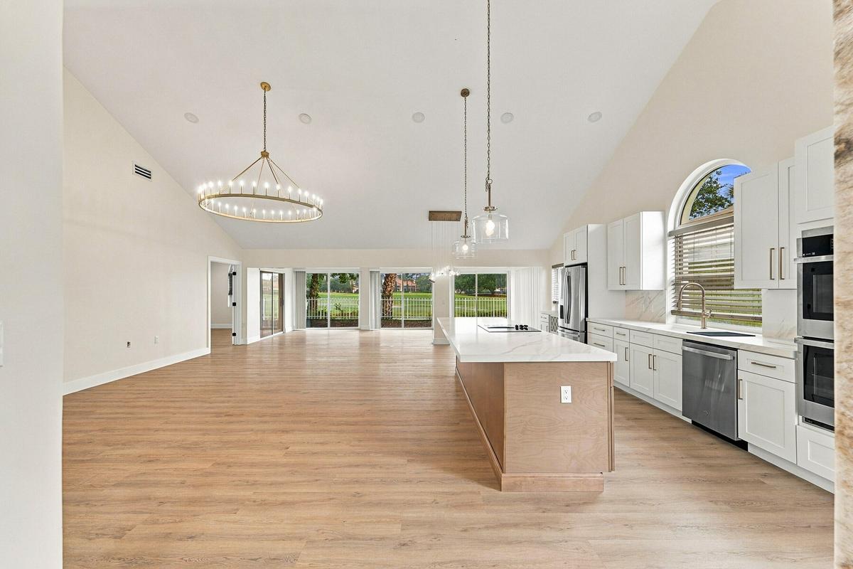 Brand new laminate floors throughout this open floor plan