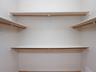 walk in closet in primary bedroom