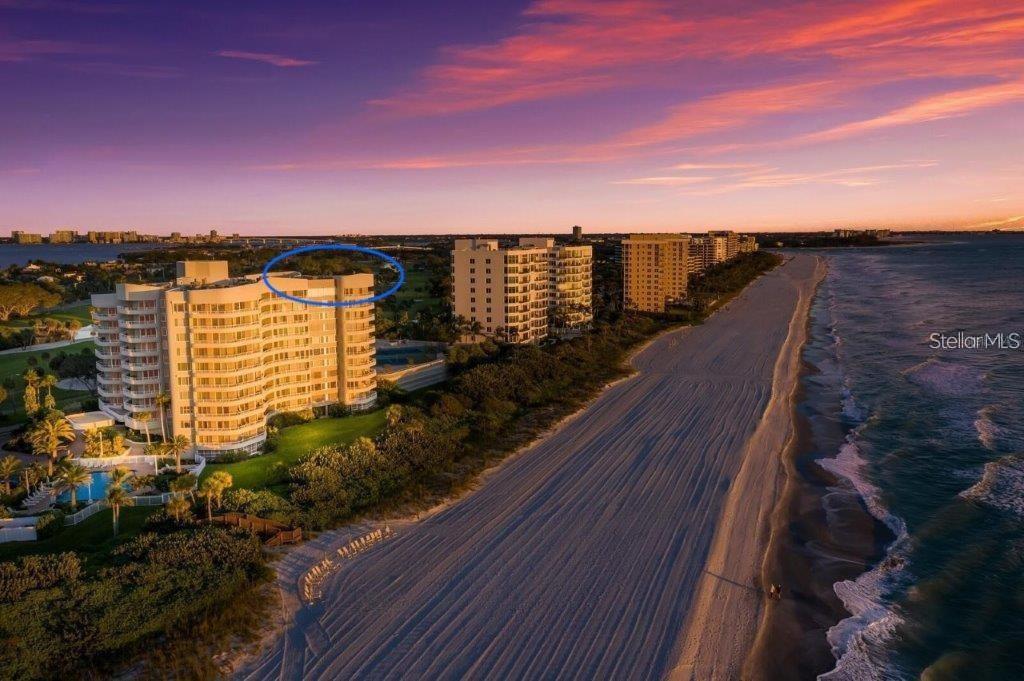 An extraordinary beachfront setting at The Beaches of Longboat Key, where luxury living meets the pristine shores of the Gulf of Mexico.