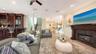 Family room with gas fireplace
