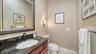 powder room off the kitchen area