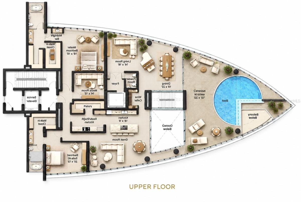 2nd Level - Floor Plan