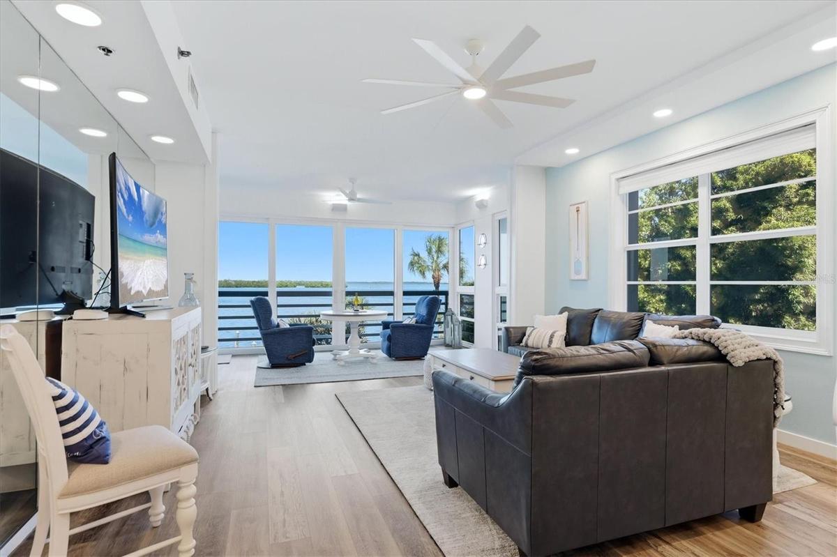 Living room and view