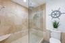 Huge shower with Rain head in Primary Suite