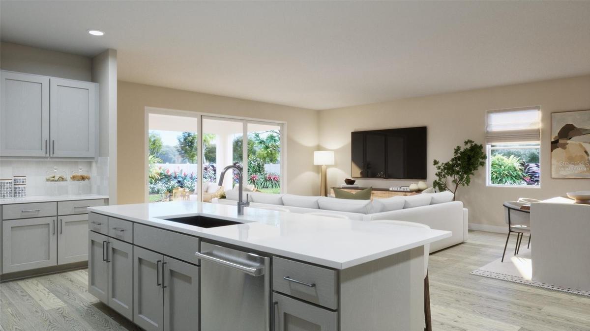 Kitchen Rendering (Virtually Staged)