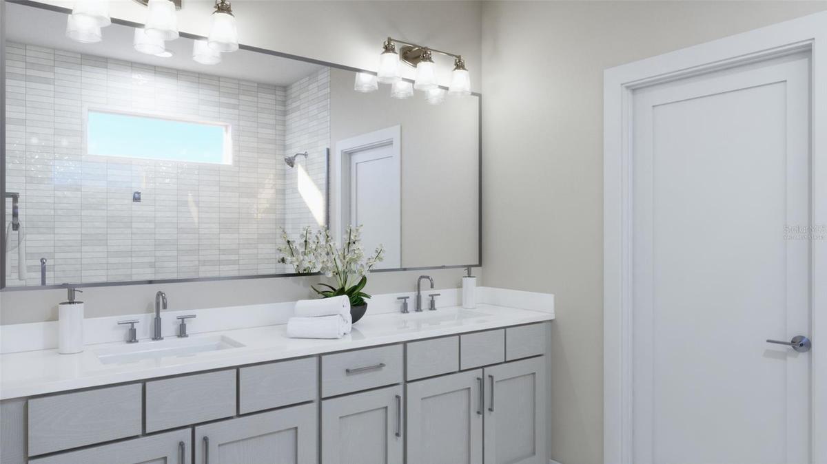 Primary Bathroom Rendering (Virtually Staged)