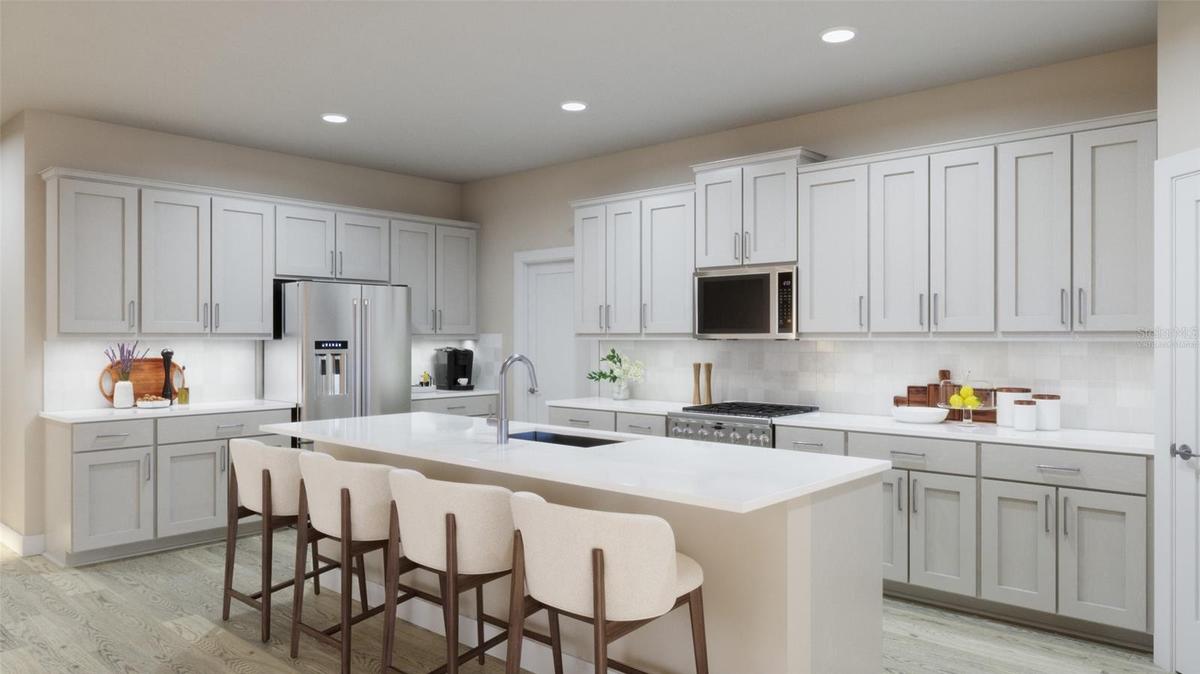 Kitchen Rendering (Virtually Staged)