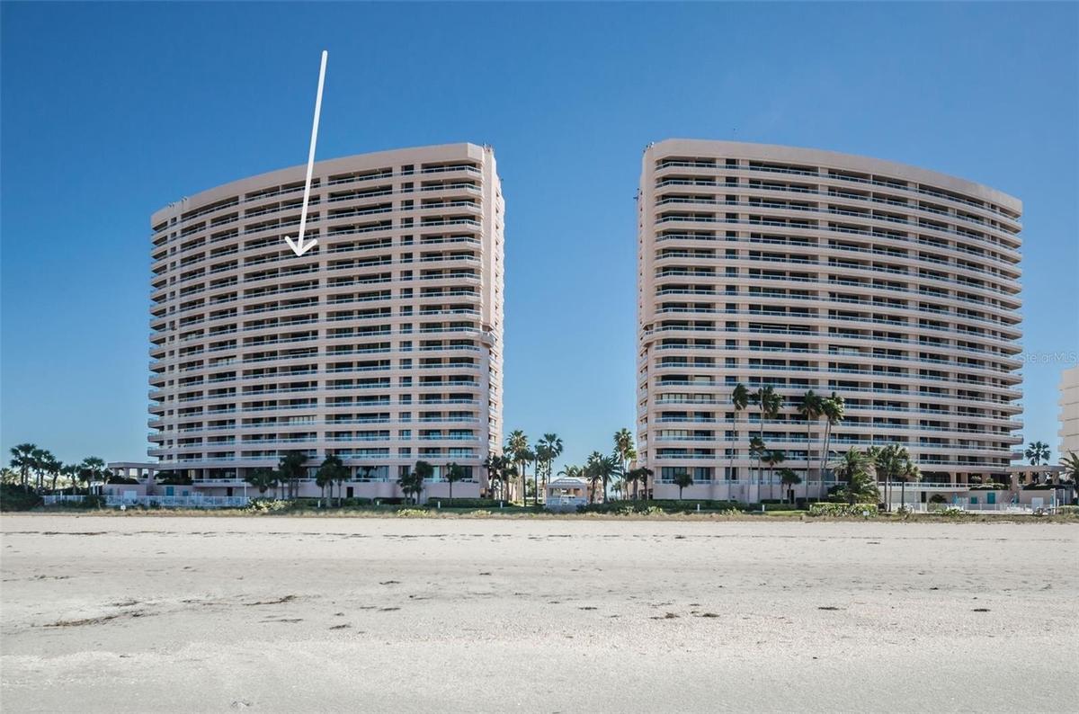 Directly on the Sand of Sand Key!  Your piece of Pure Paradise!