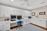 Third Bedroom with Custom Cabinetry and Built-In Desk