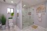 Seamless glass shower enclosure