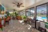Fantastic enclosed lanai with new ceiling fans