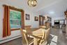 Notice that the open floor plan allows for extending the dining area if needed.