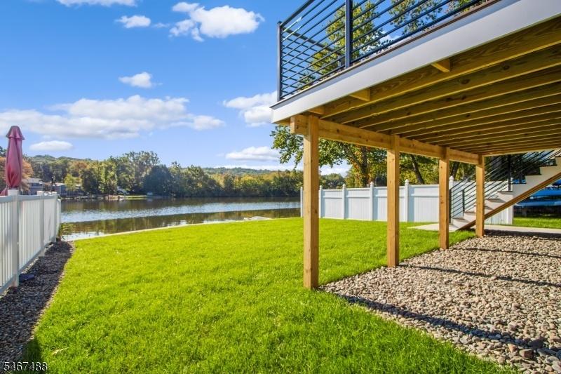 Yard under deck