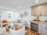 Wet bar and wine fridge