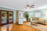The formal living area, situated in one of St. Petersburg's most prestigious neighborhoods, offers an elegant space perfectly suited for greeting and 