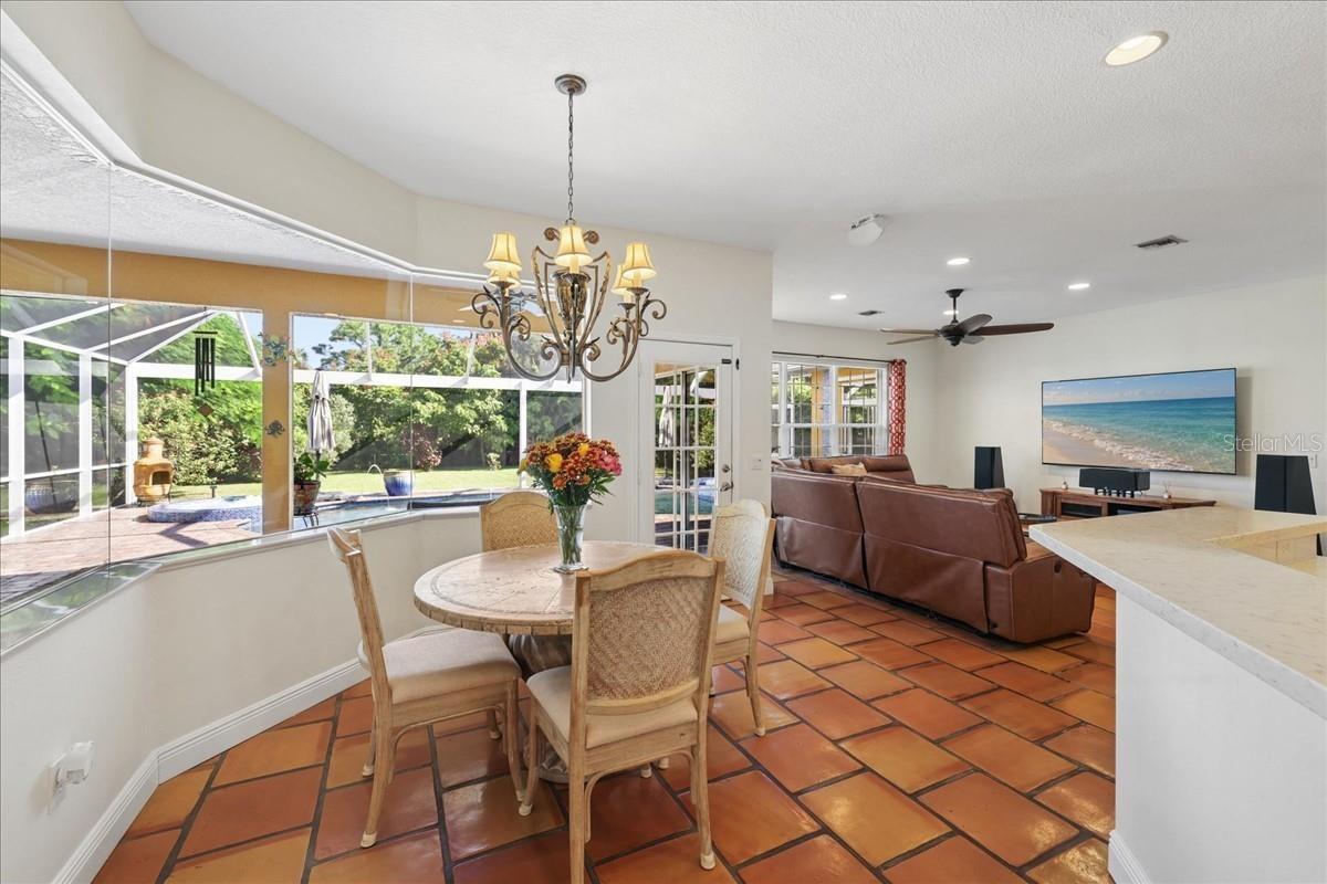 Breakfast room and family room