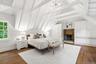 Primary Bedroom with Fireplace & Vaulted Ceilings