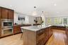 Kitchen with Center Island and counter seating