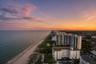 Breathtaking burnt orange sunset views looking all the way down the coast to Miami