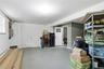 Lower level unfinished storage space.
