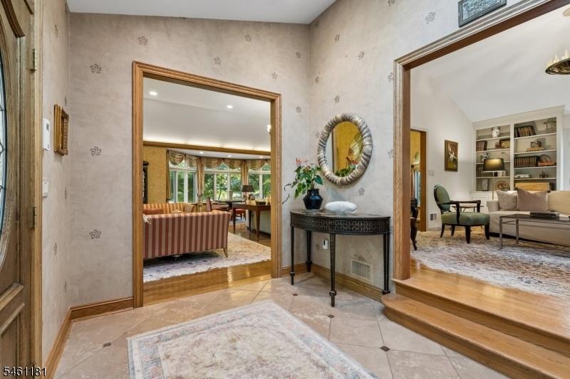 Double height foyer